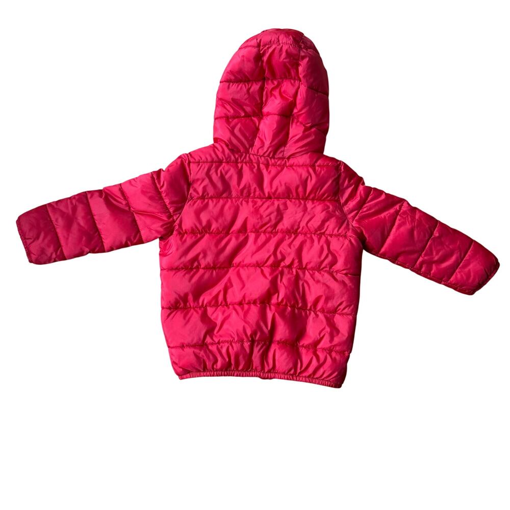 The Children's Place Red Full Zip Quilted Hooded Puffer Coat Size 5T Winter - Picture 7 of 7